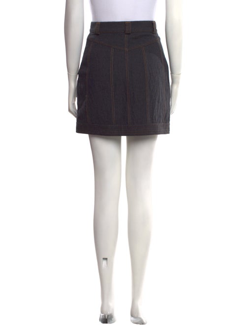 Acler Embroidered Accent Mini Skirt