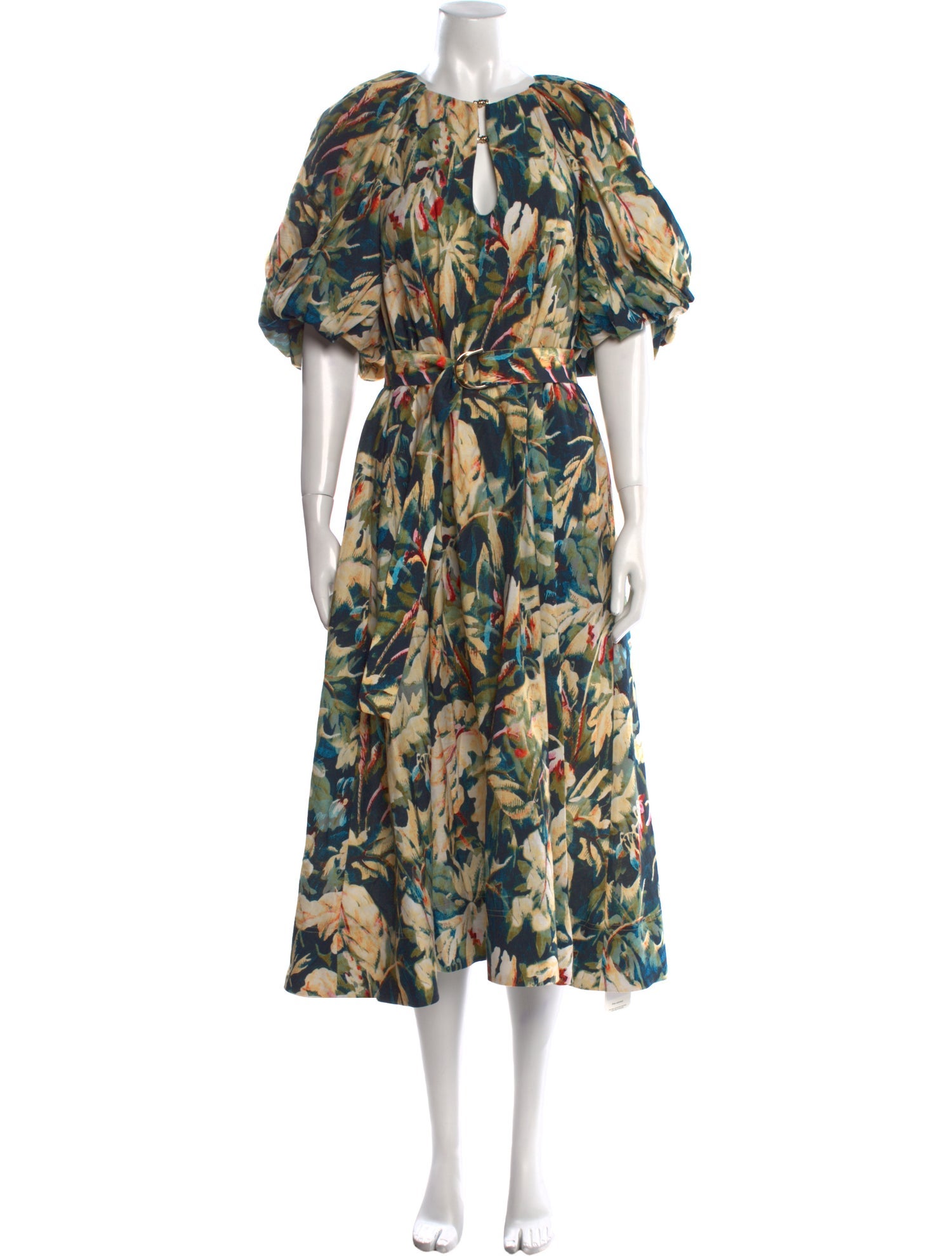 Acler Floral Print Long Dress