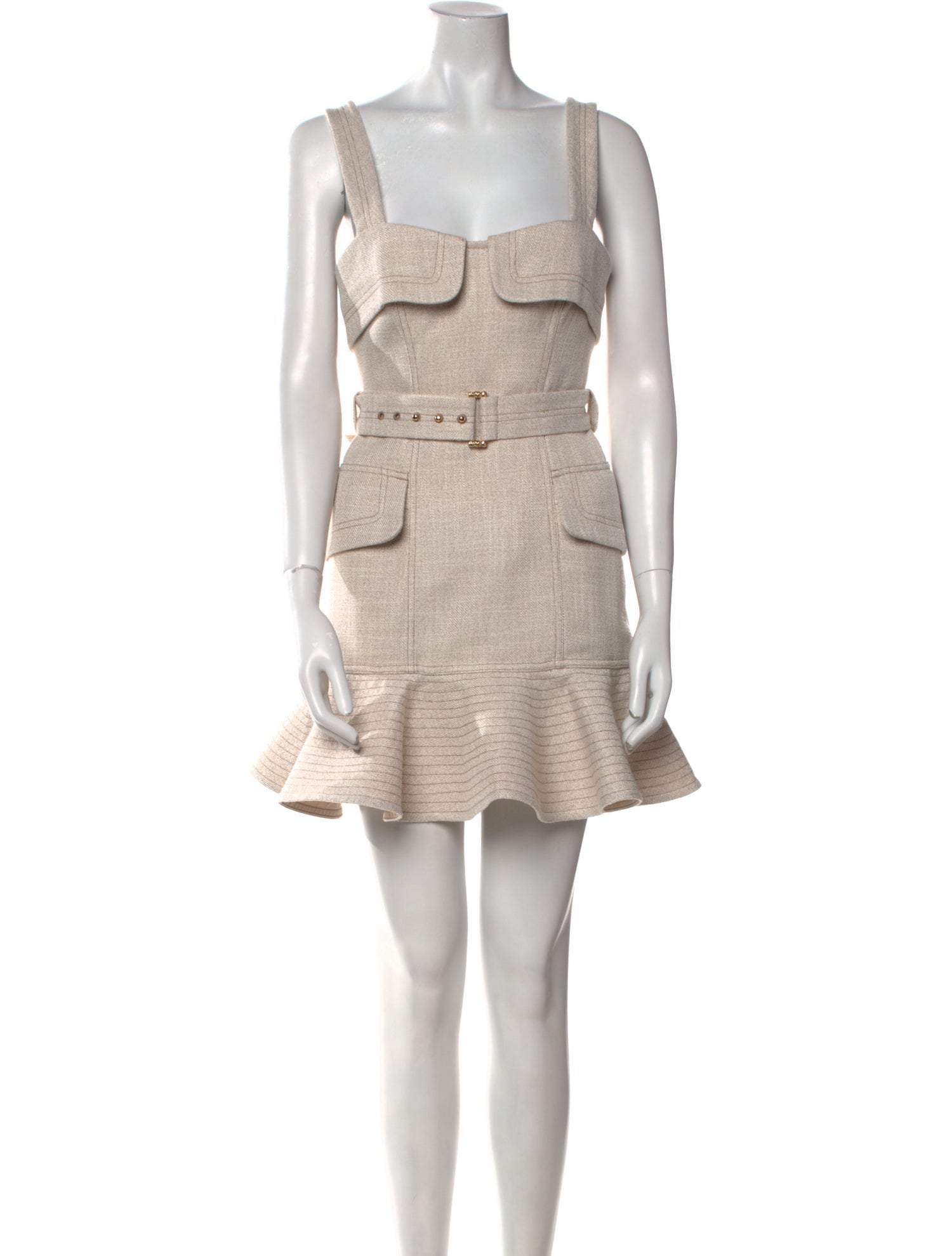 Acler Square Neckline Mini Dress