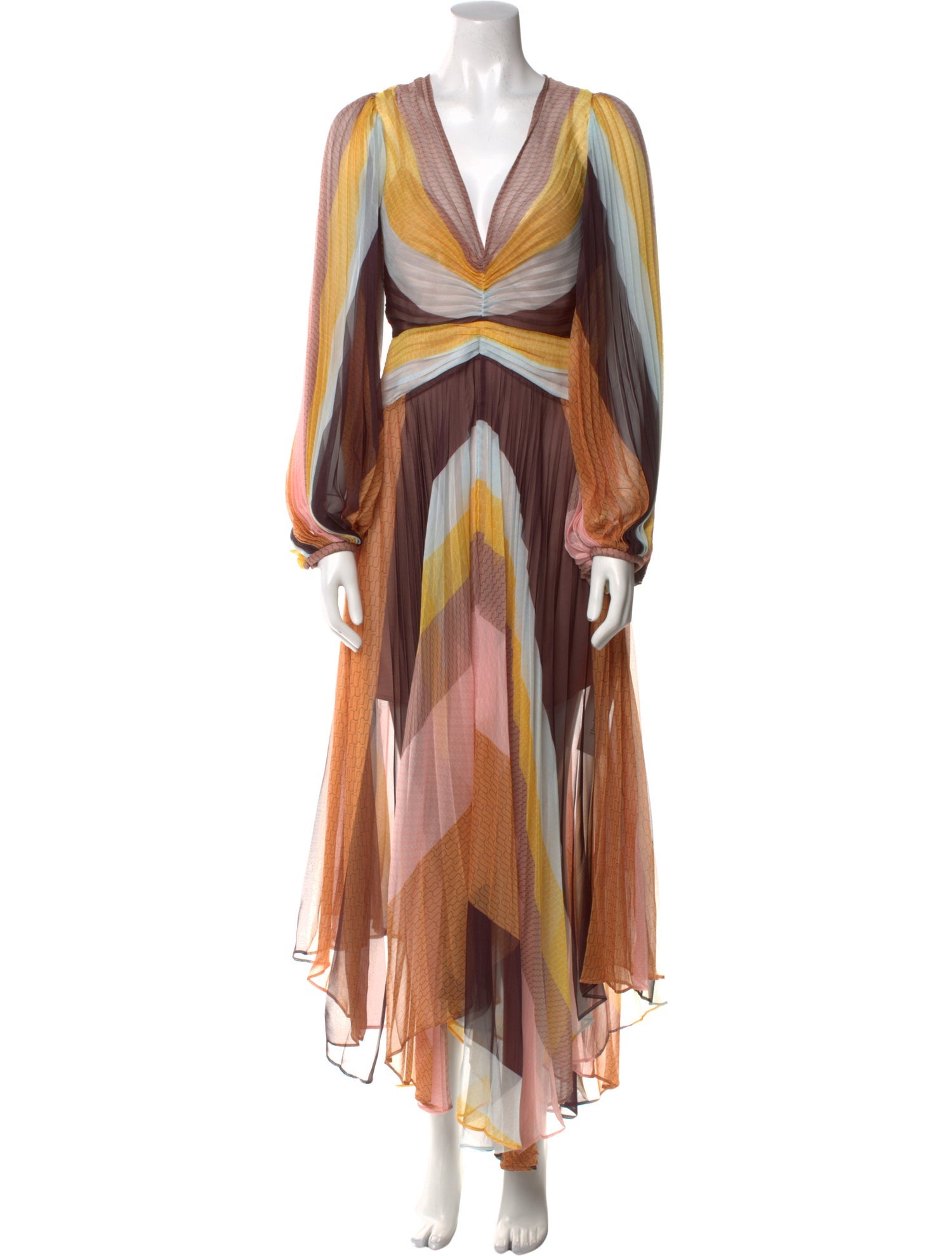 Acler Printed Long Dress