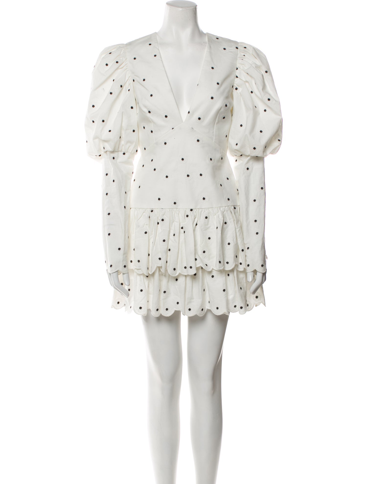 Acler Polka Dot Print Mini Dress