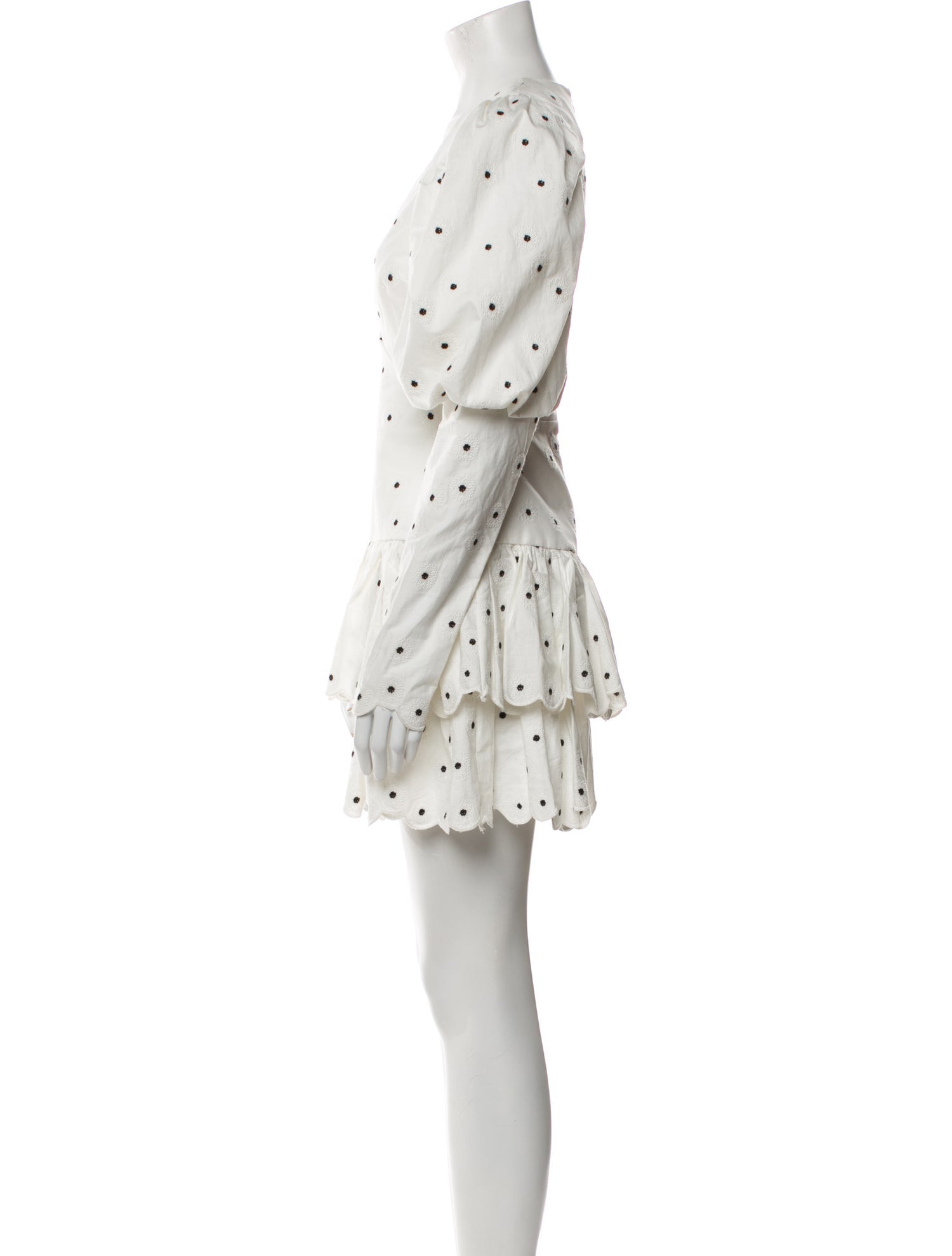 Acler Polka Dot Print Mini Dress