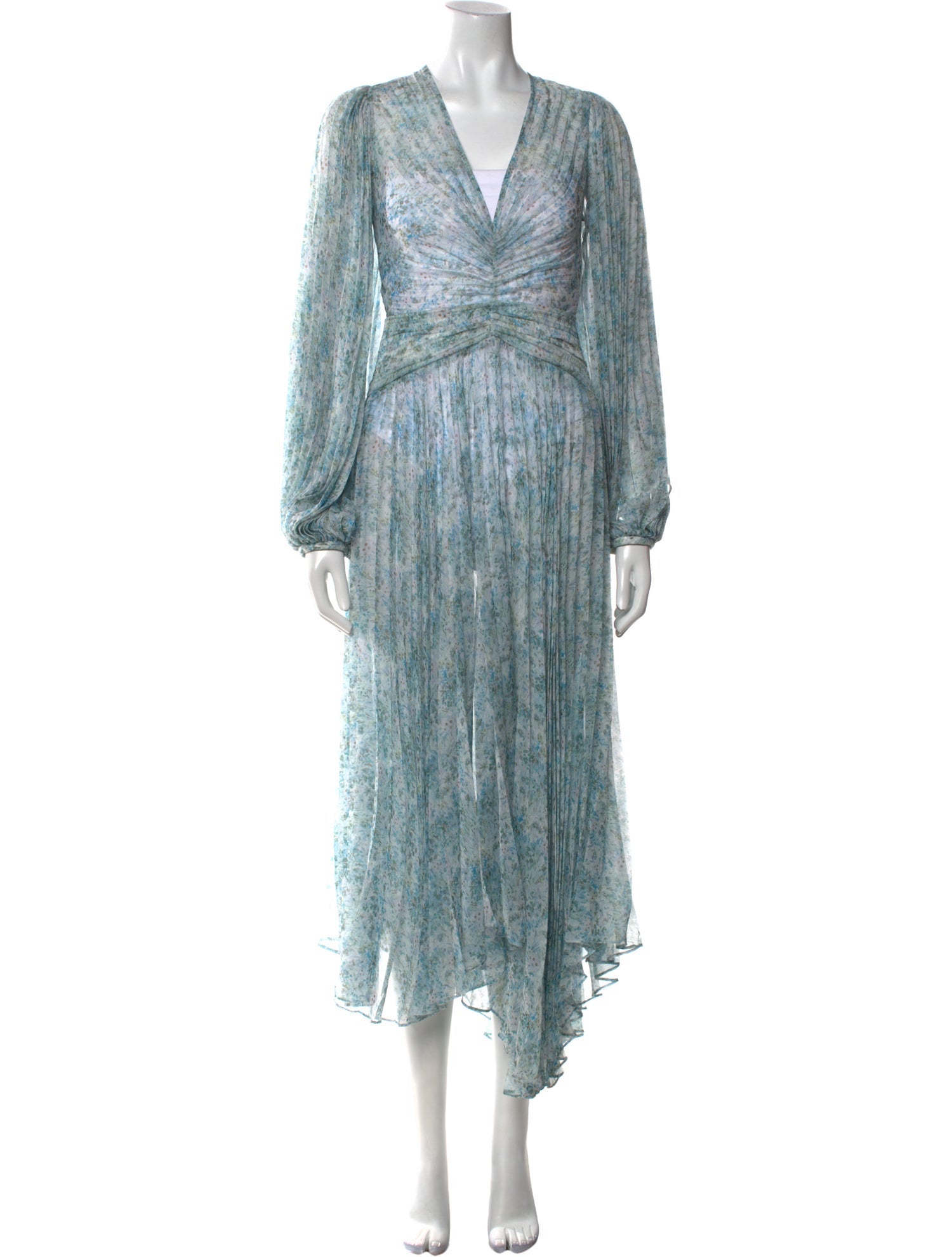 Acler Printed Long Dress