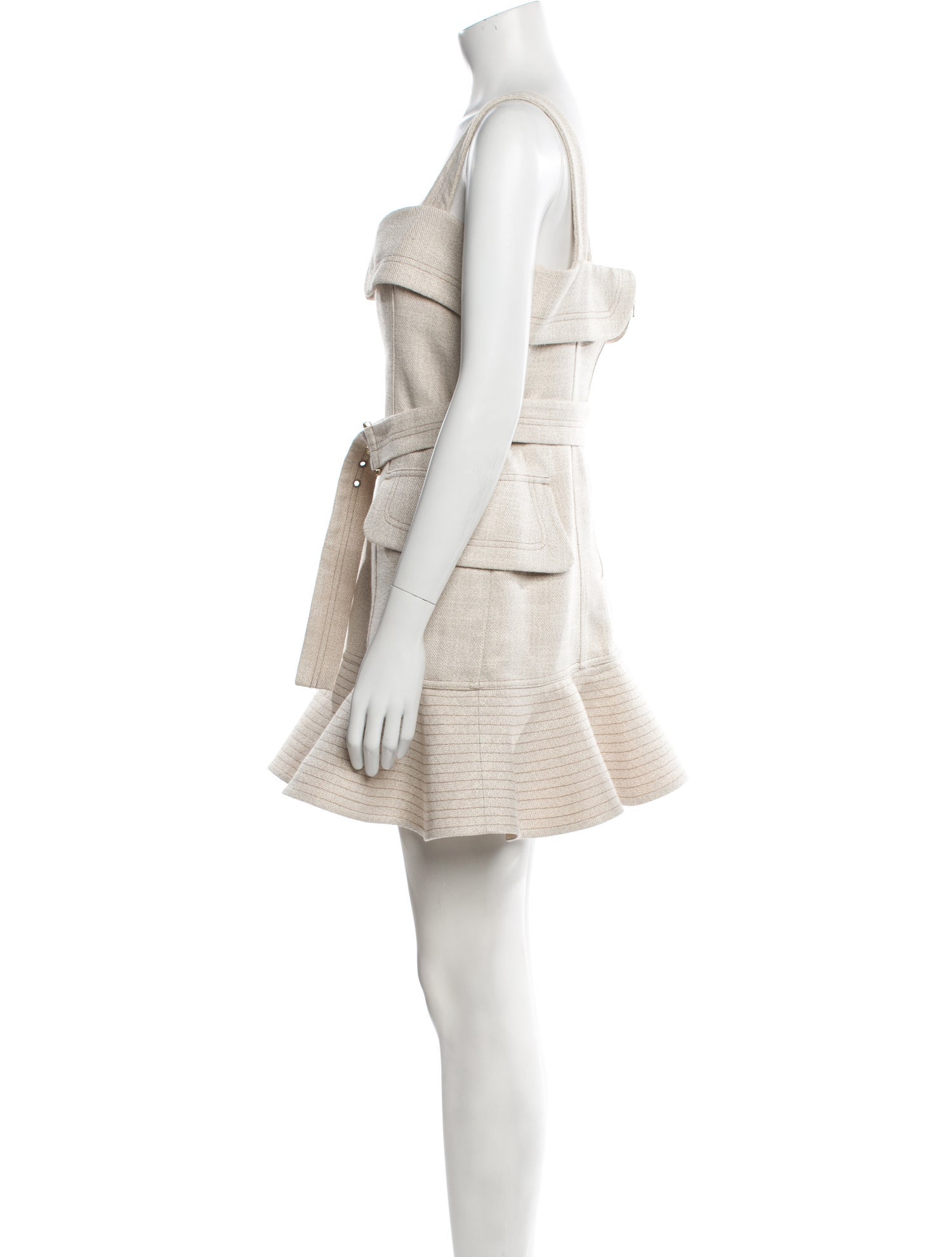 Acler Square Neckline Mini Dress