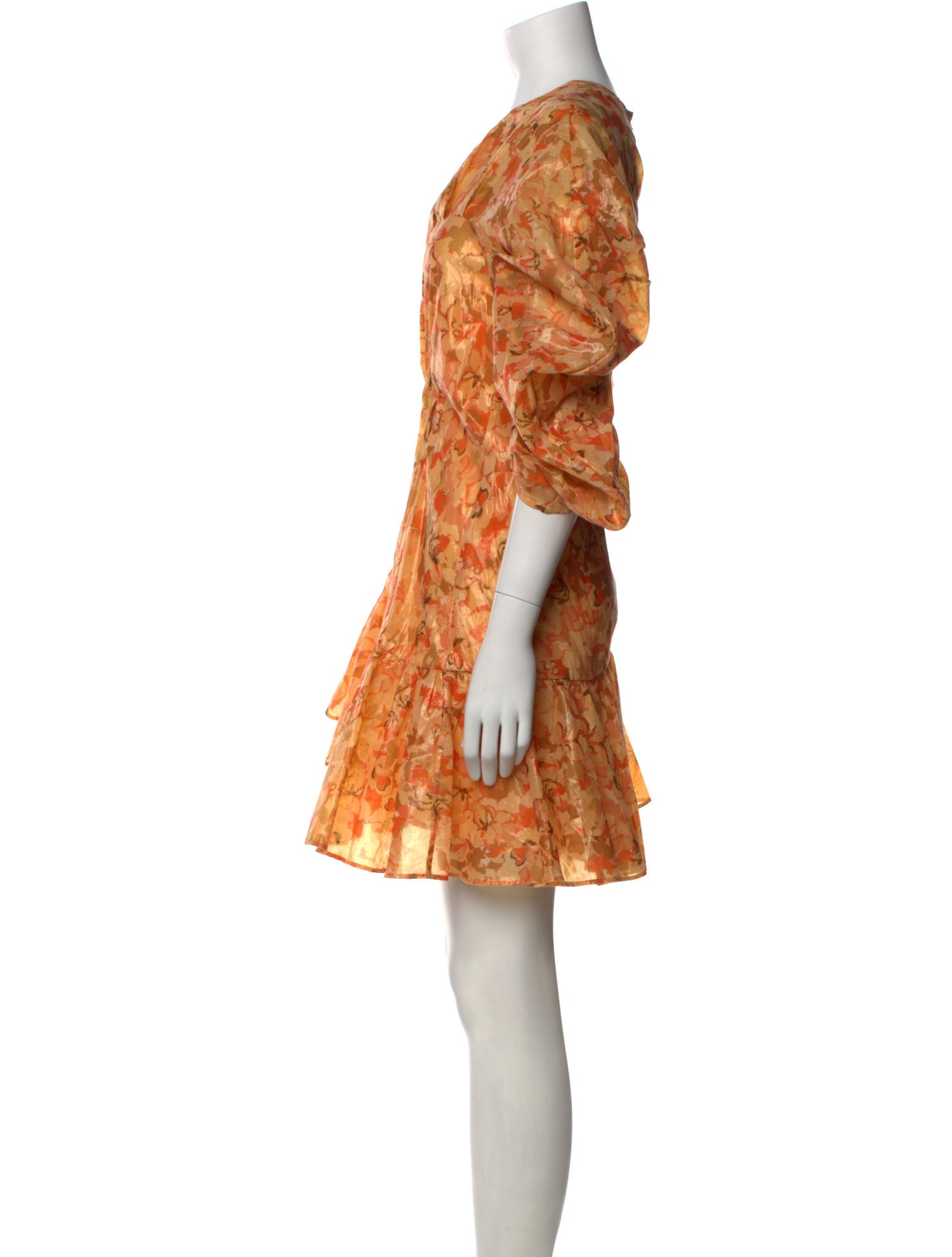 Acler Floral Print Mini Dress