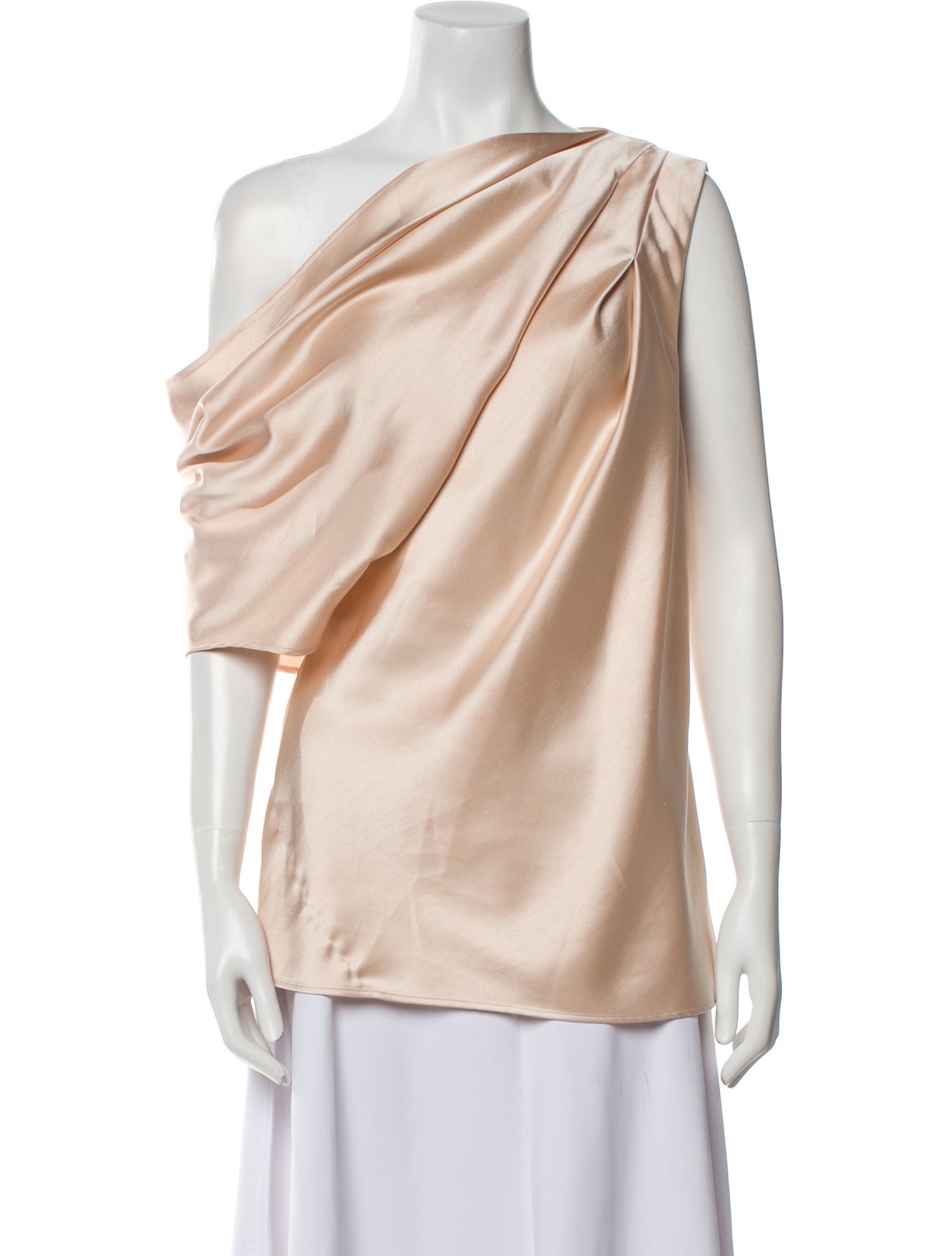 Acler One-Shoulder Sleeveless Blouse