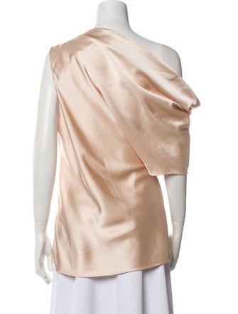 Acler One-Shoulder Sleeveless Blouse