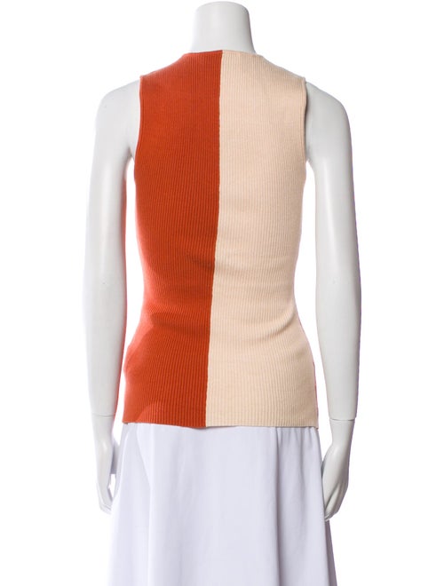Acler Colorblock Pattern V-Neck Top