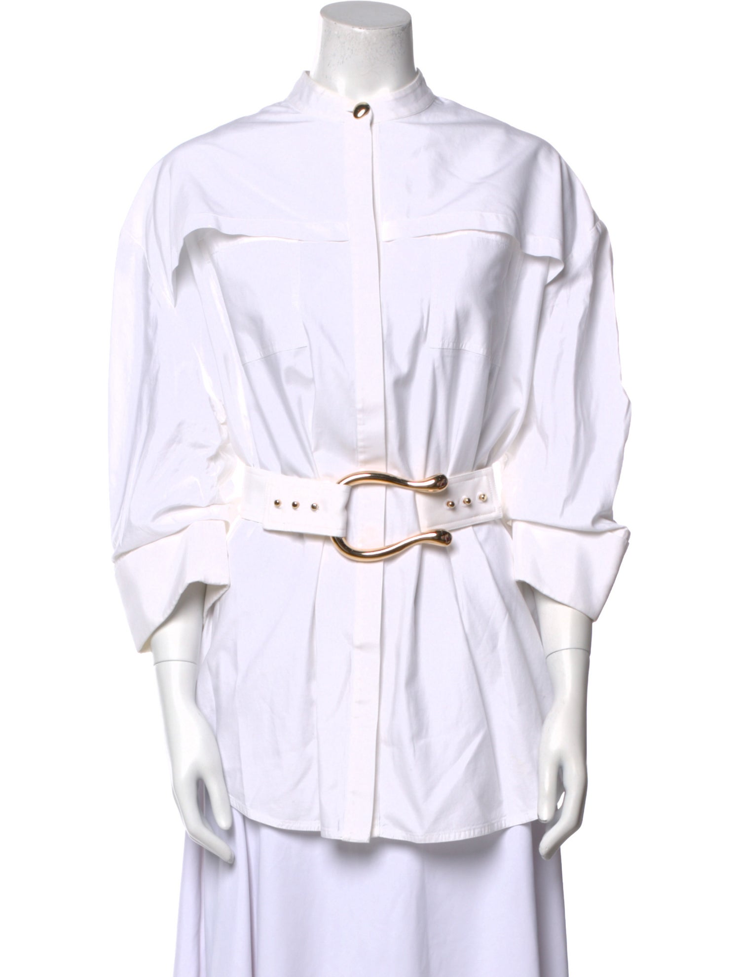 Acler Three-Quarter Sleeve Button-Up Top