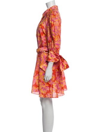 Acler Floral Print Knee-Length Dress