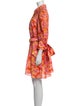 Acler Floral Print Knee-Length Dress
