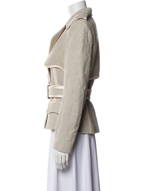 Acler Linen Tweed Pattern Blazer