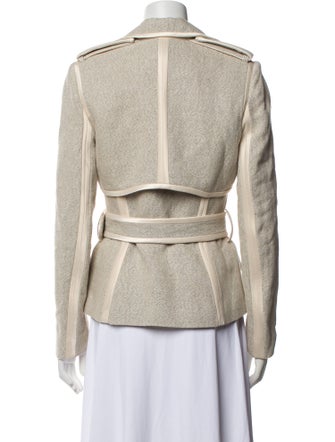 Acler Linen Tweed Pattern Blazer