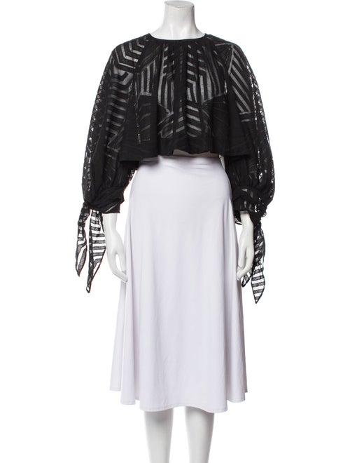 Acler Lace Pattern Off-The-Shoulder Crop Top