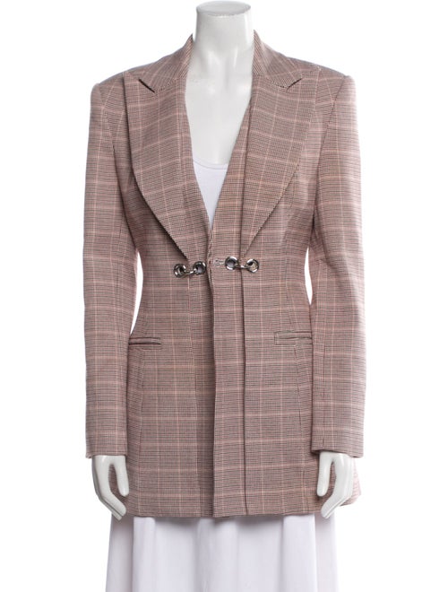 Acler Plaid Print Blazer