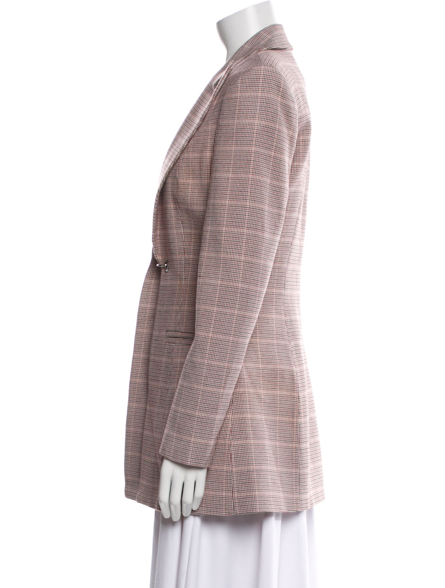 Acler Plaid Print Blazer