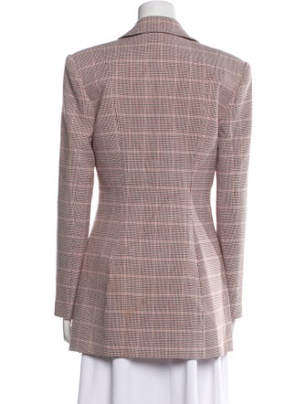 Acler Plaid Print Blazer