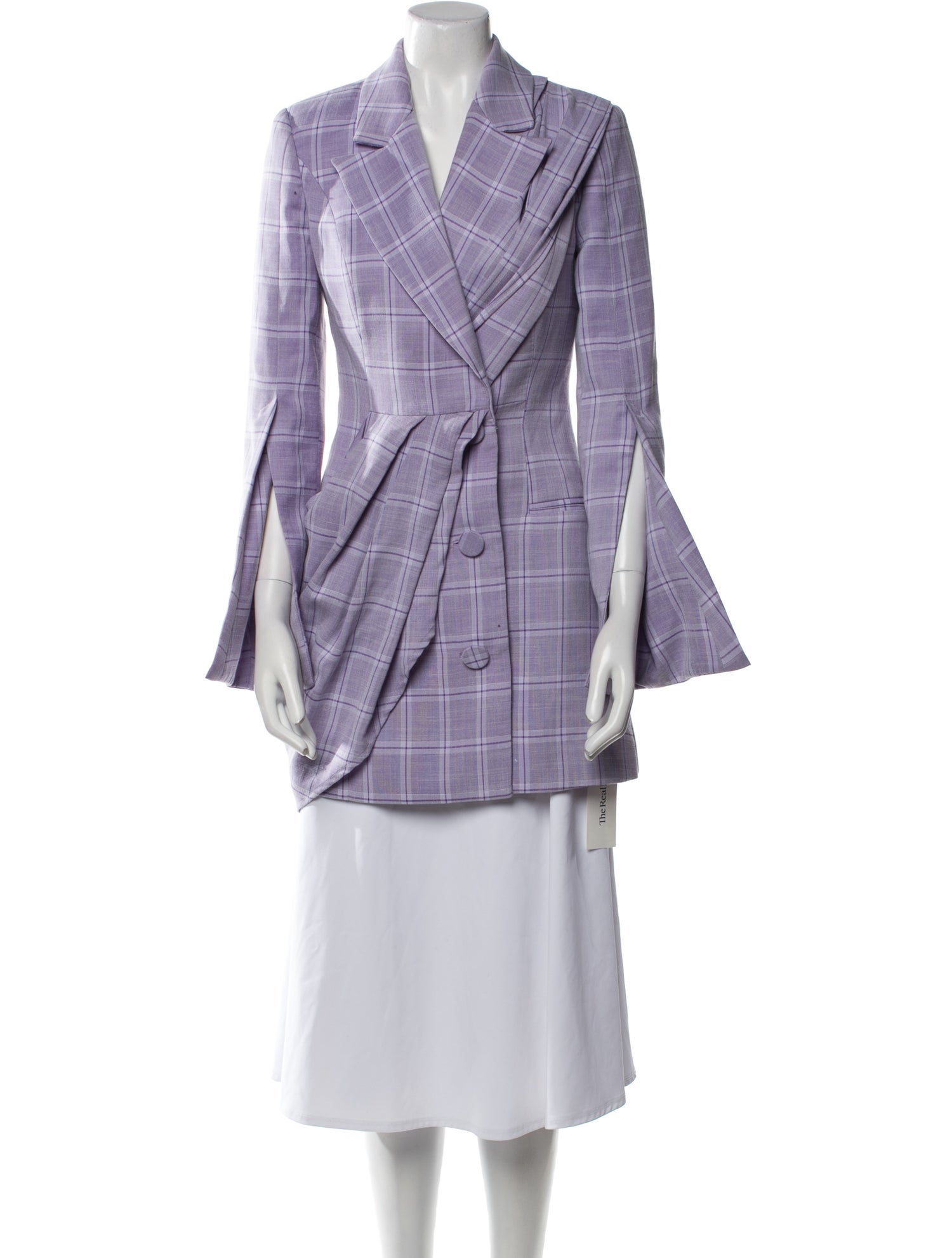 Acler Plaid Print Mini Dress