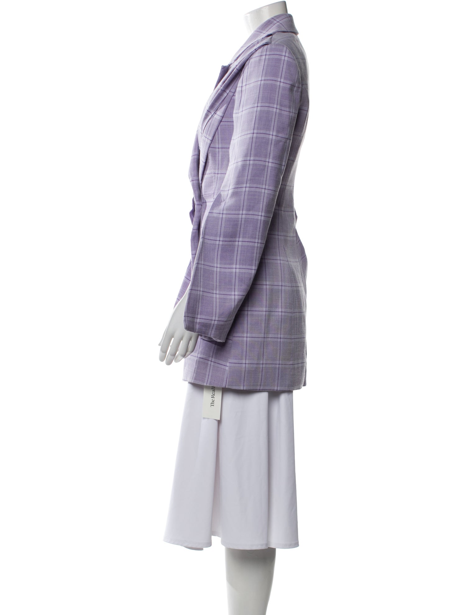 Acler Plaid Print Mini Dress