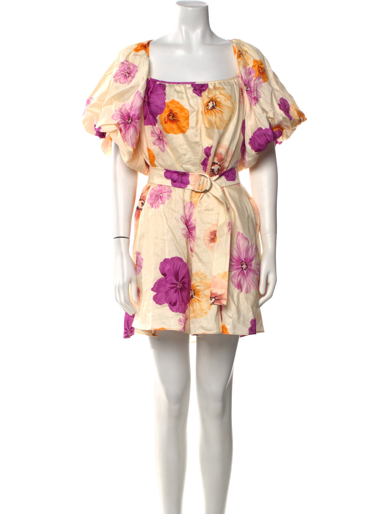 Acler Floral Print Mini Dress