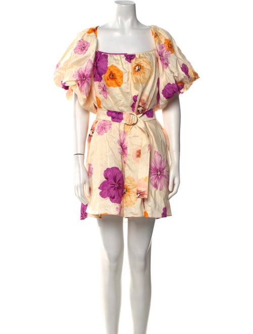 Acler Floral Print Mini Dress