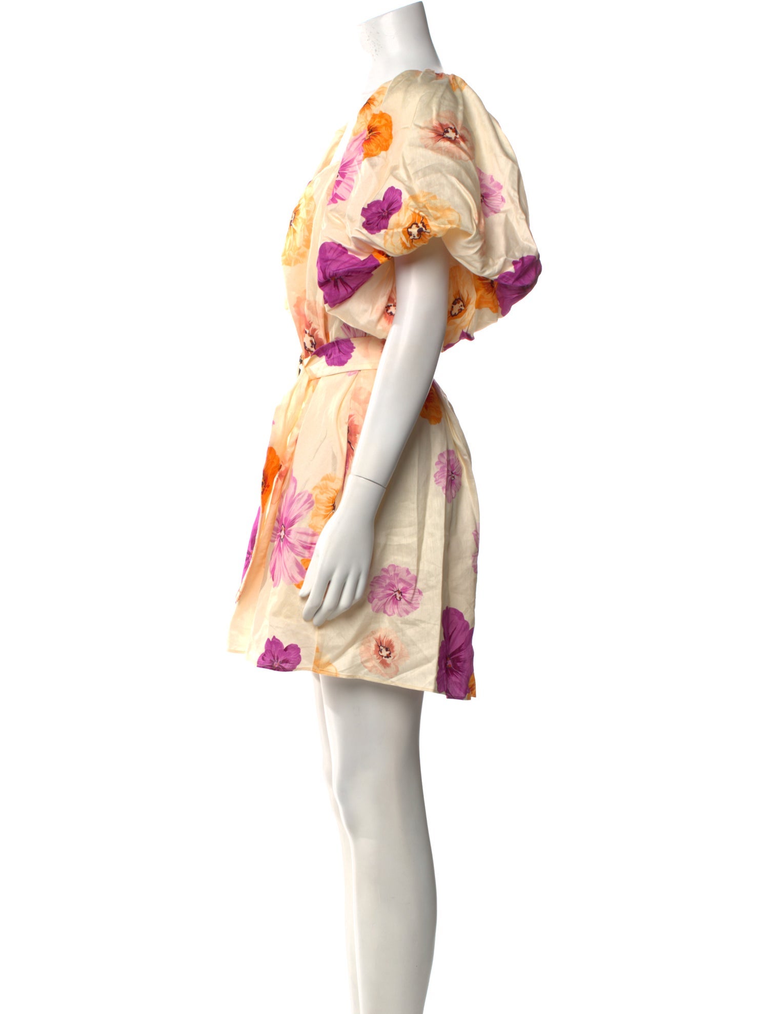 Acler Floral Print Mini Dress