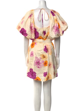 Acler Floral Print Mini Dress