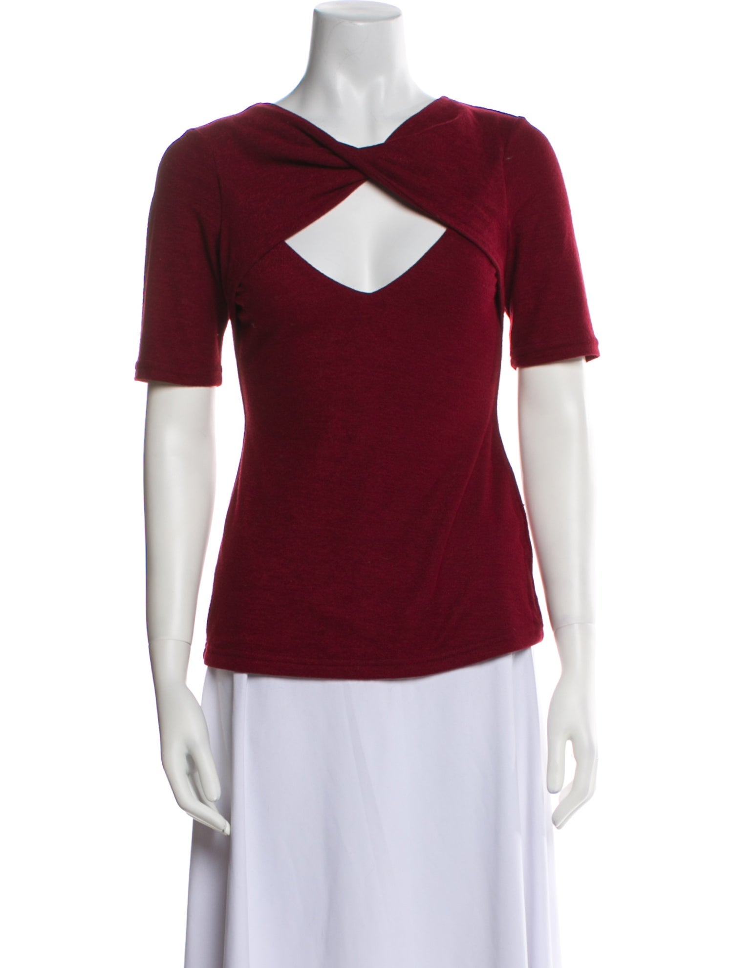 Acler V-Neck Short Sleeve T-Shirt