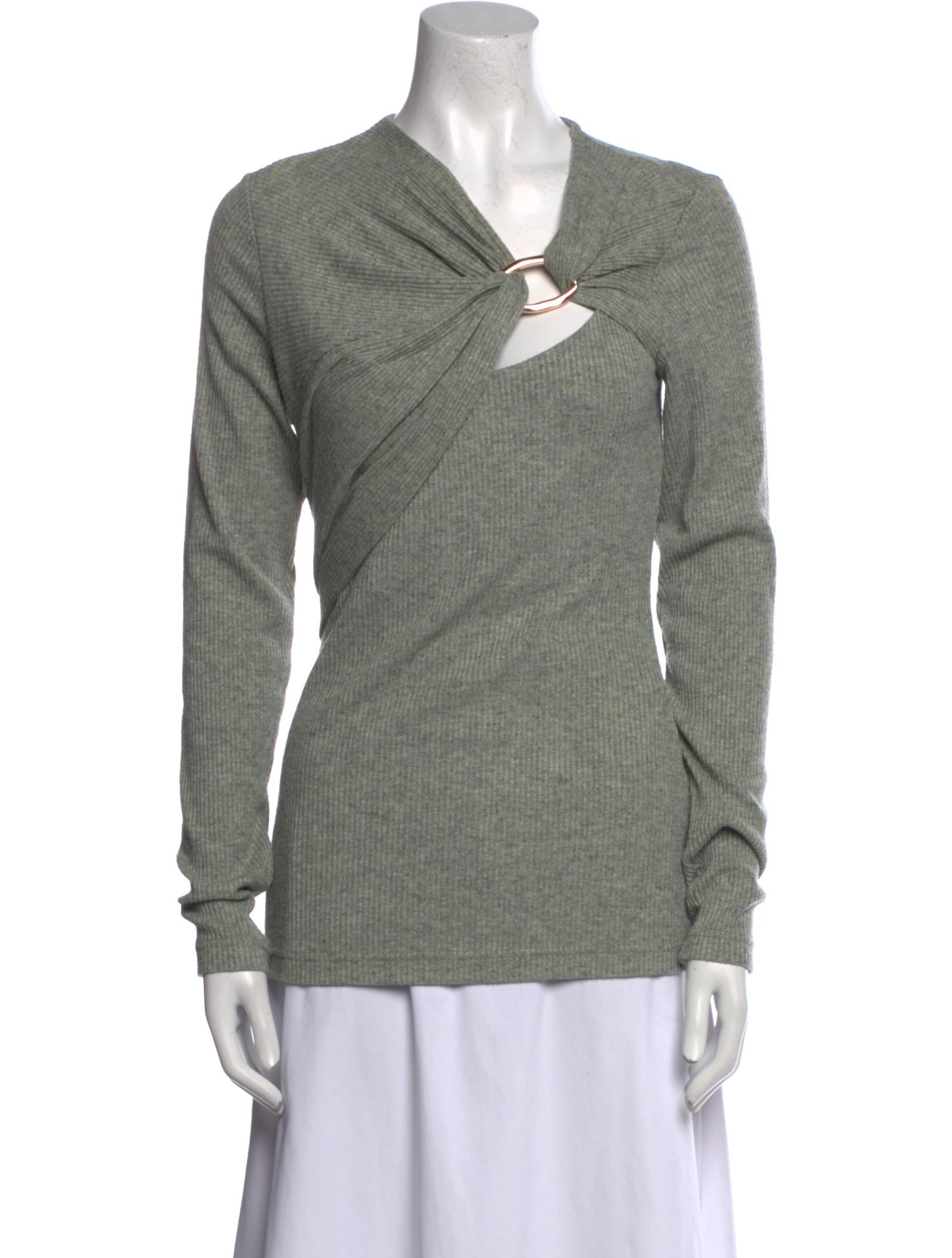 Acler V-Neck Long Sleeve Sweatshirt