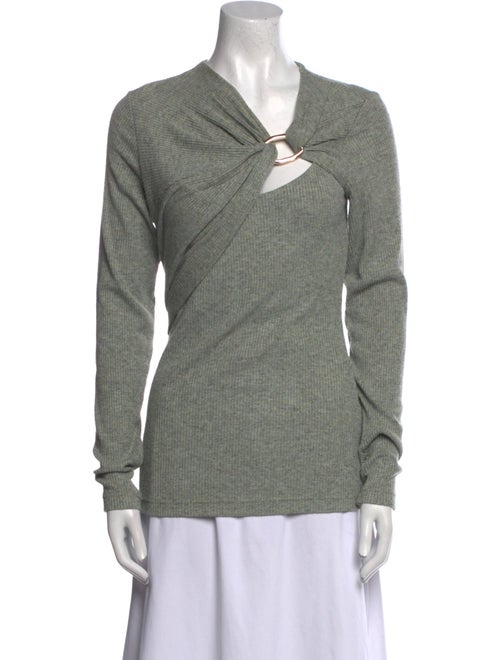 Acler V-Neck Long Sleeve Sweatshirt