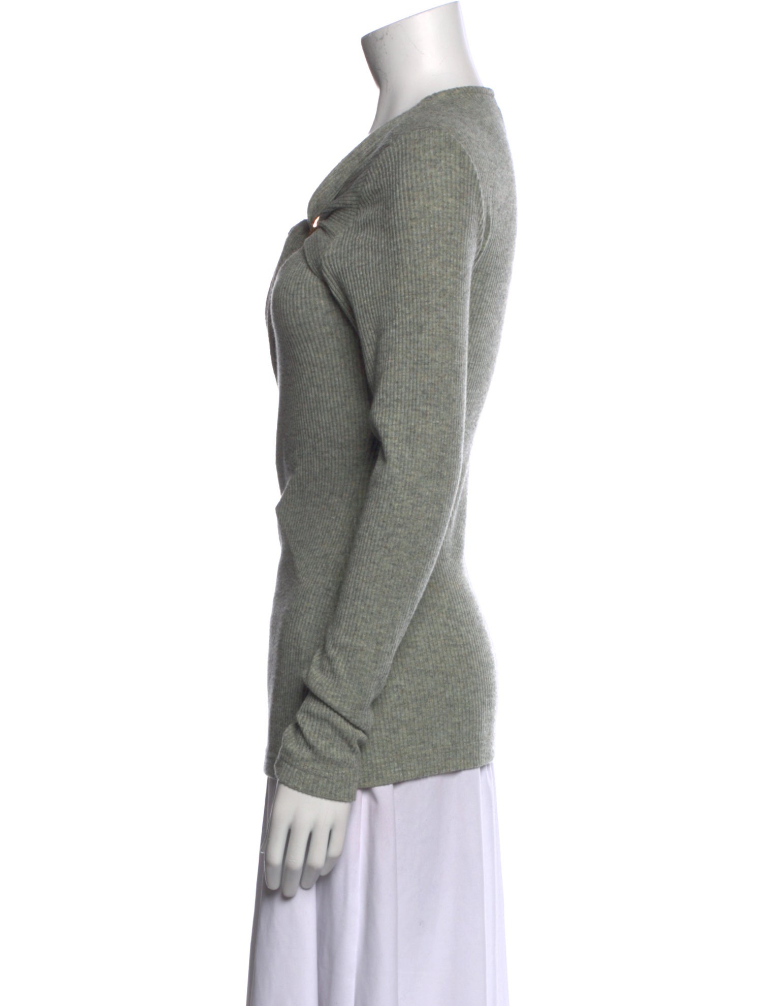 Acler V-Neck Long Sleeve Sweatshirt