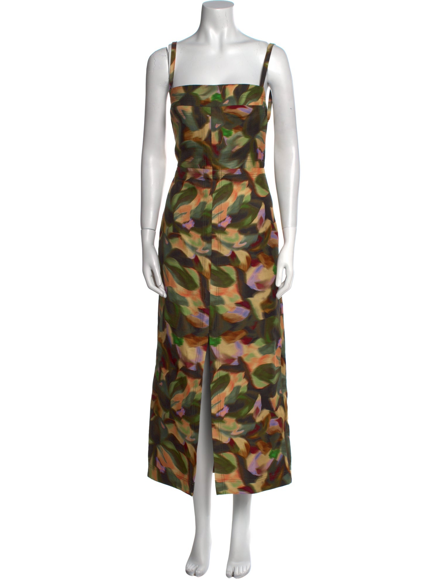 Acler Floral Print Long Dress