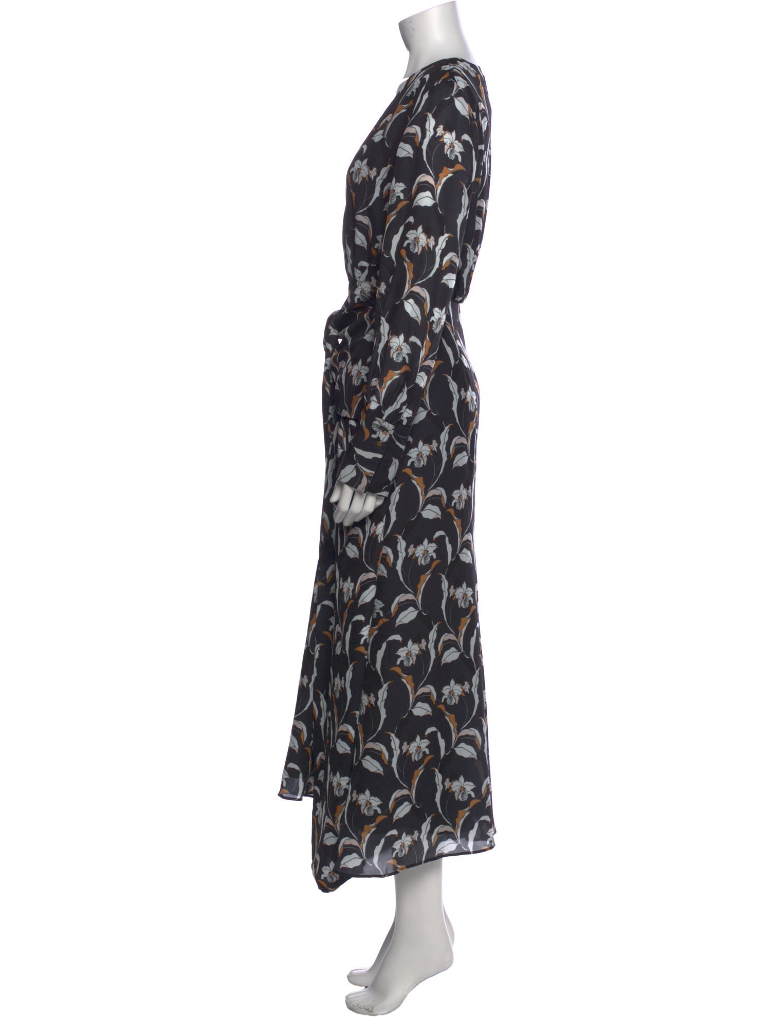 Acler Printed Long Dress