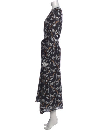 Acler Printed Long Dress