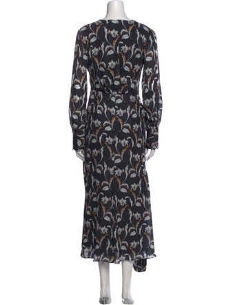 Acler Printed Long Dress