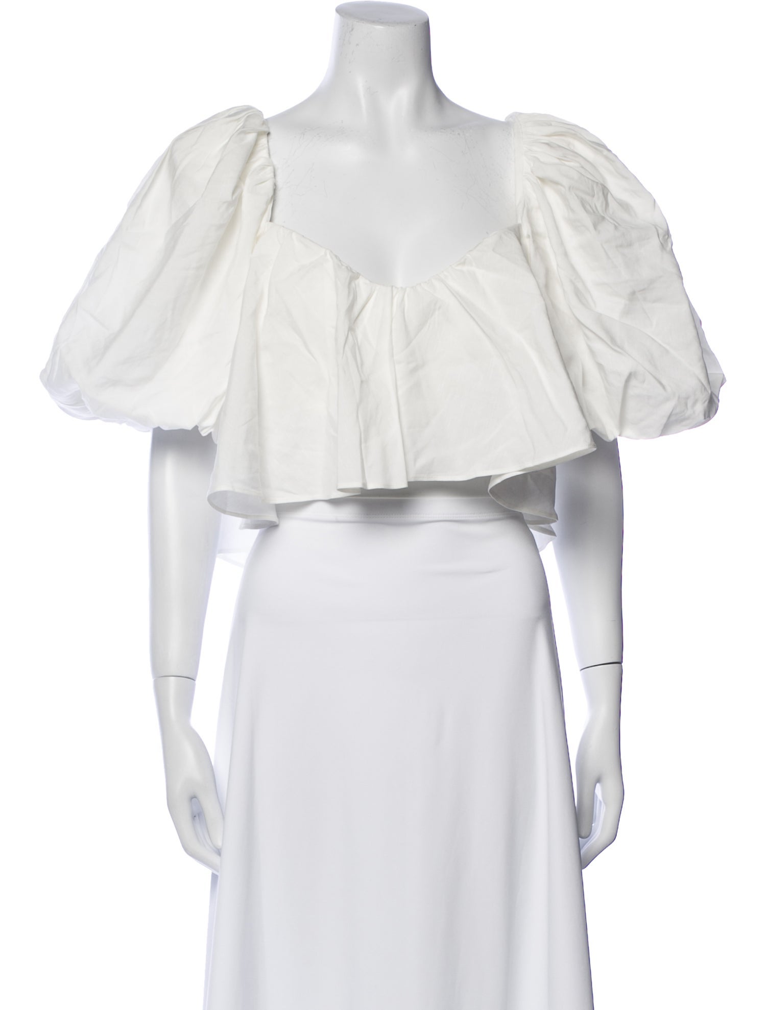 Acler Off-The-Shoulder Short Sleeve Crop Top w/ Tags