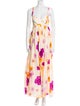 Acler Floral Print Long Dress