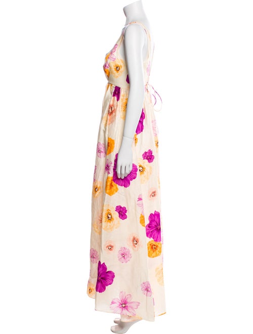 Acler Floral Print Long Dress
