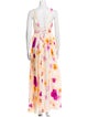Acler Floral Print Long Dress