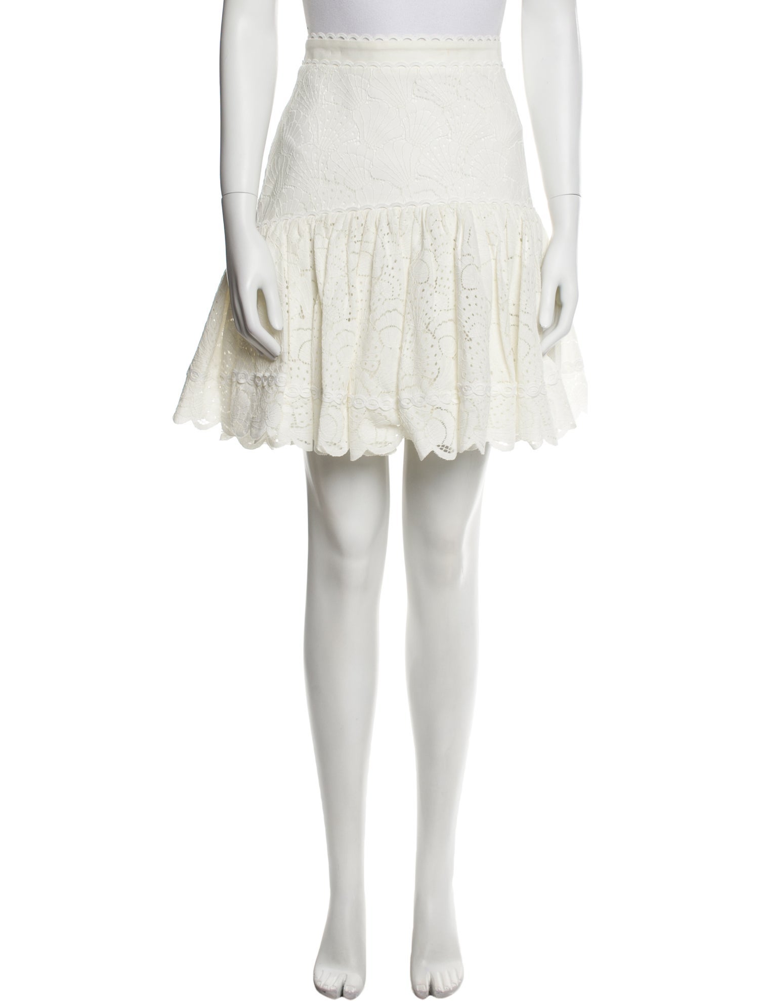 Acler Pleated Accents Knee-Length Skirt