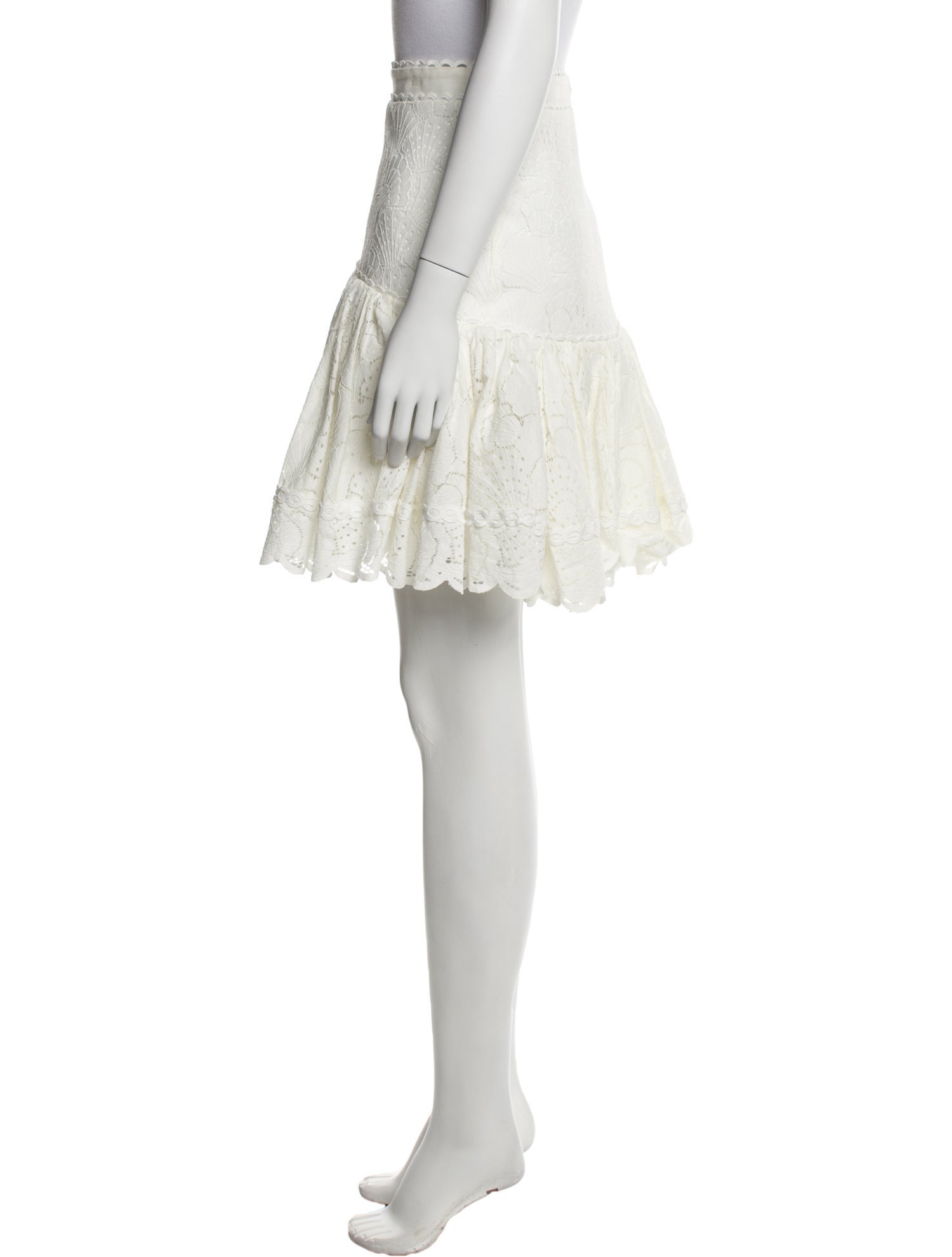 Acler Pleated Accents Knee-Length Skirt