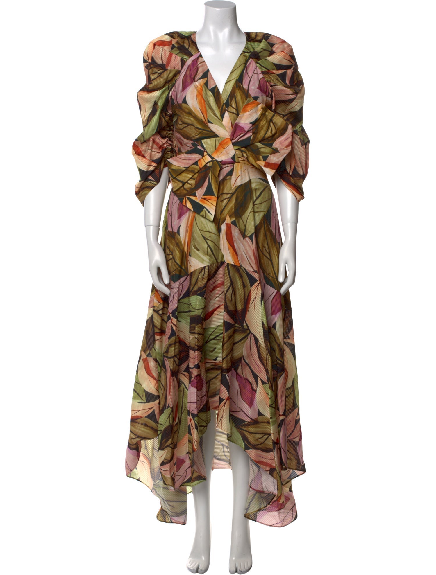 Acler Floral Print Long Dress