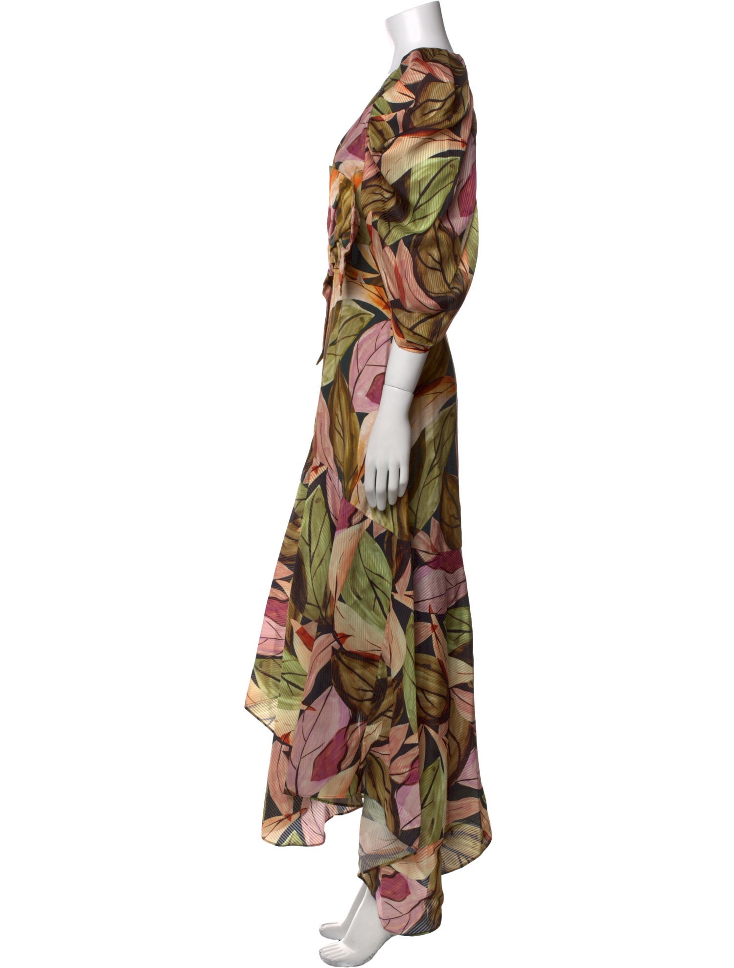 Acler Floral Print Long Dress
