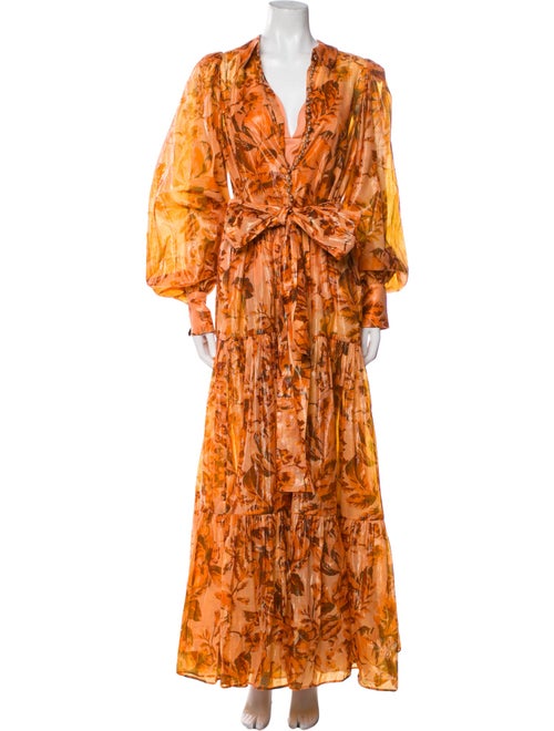 Acler Printed Long Dress