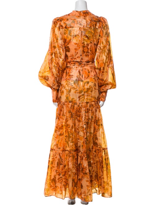 Acler Printed Long Dress