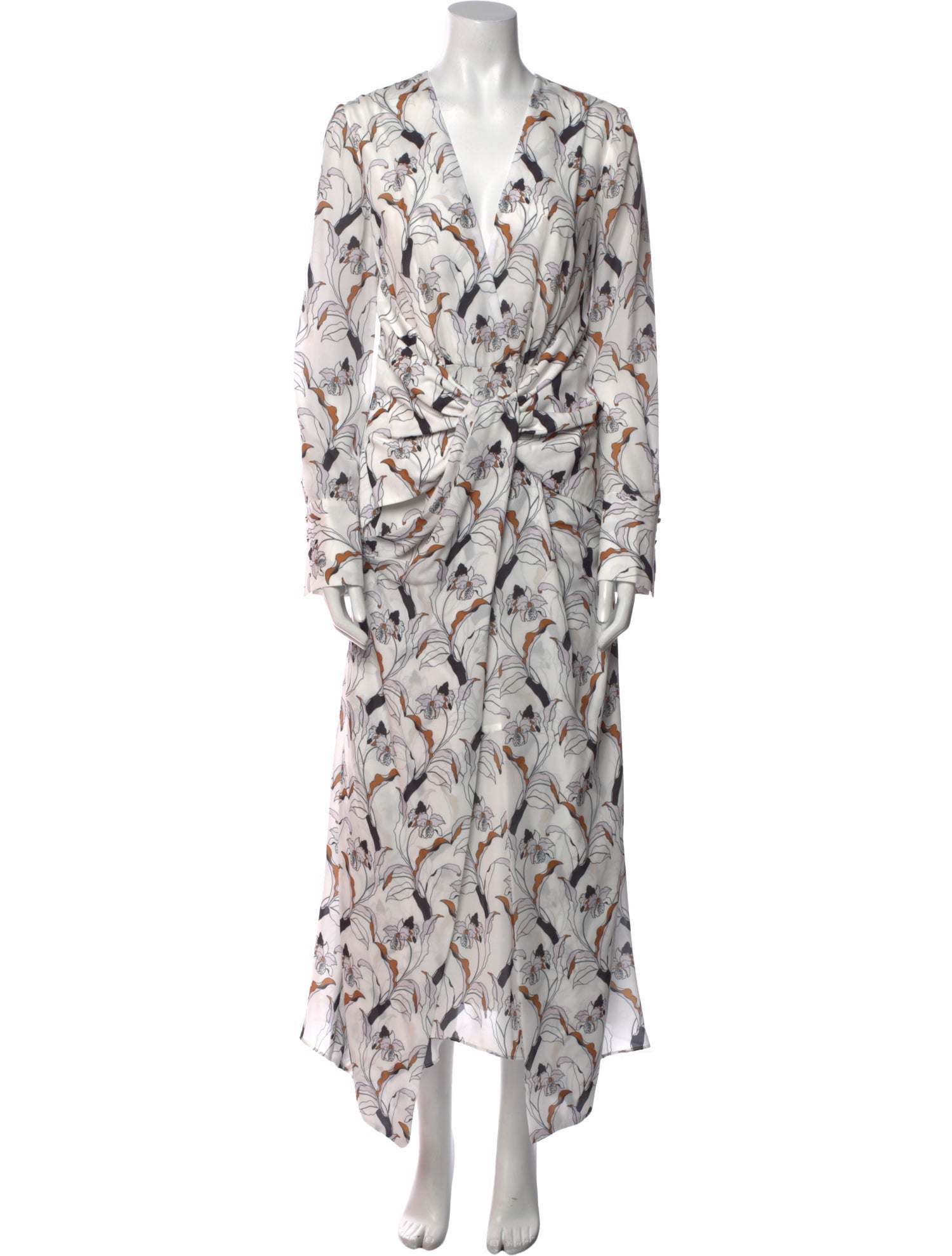 Acler Printed Long Dress