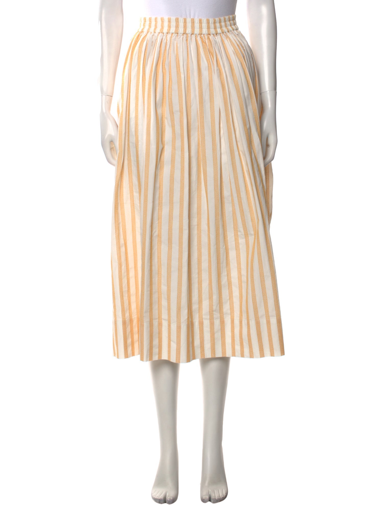 Acler Striped Midi Length Skirt