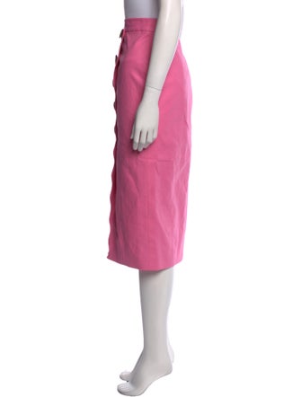 Acler Linen Midi Length Skirt