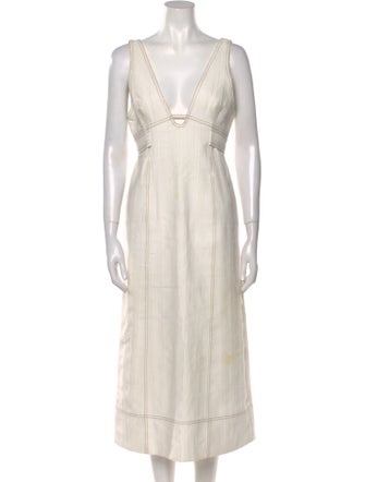 Acler V-Neck Long Dress