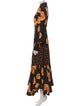Acler Floral Print Long Dress